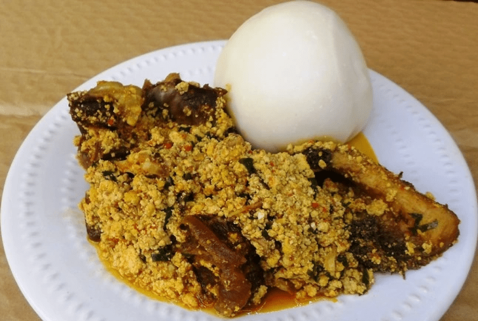 Pounded Yam and Egusi Soup