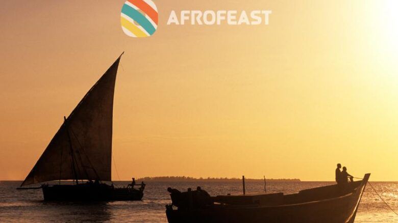 Sunset dhows Zanzibar