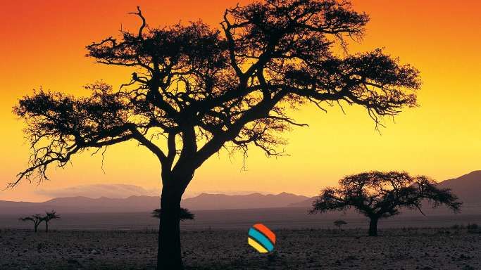 dusk in namibia