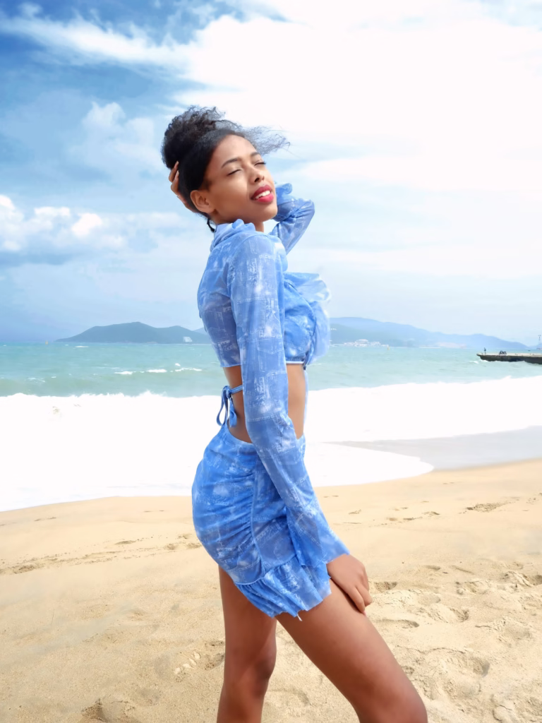 Narobika Addisu in Nha Trang Beach