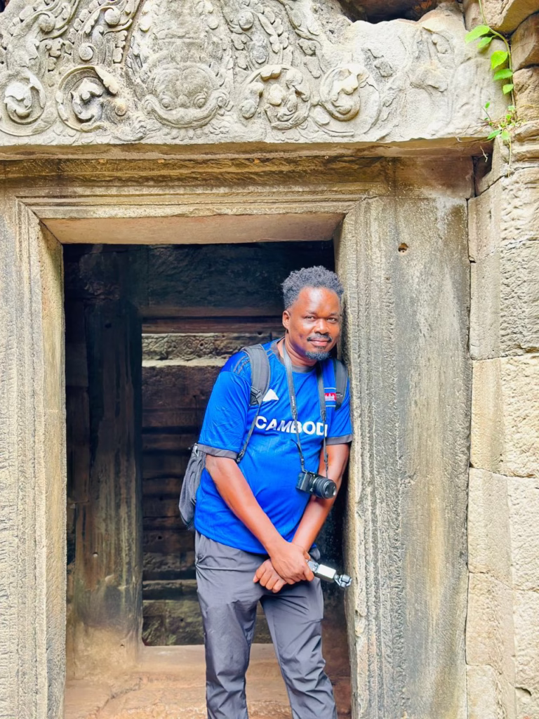 Denis Obel in Angkor Wat, Siem Reap, Cambodia