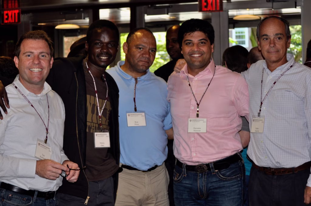 Left to Right: Tim Kirkland, Dennis Obel, Ron Price, Oussama Mansour and Pedro Algota at Harvard Kennedy School of Government