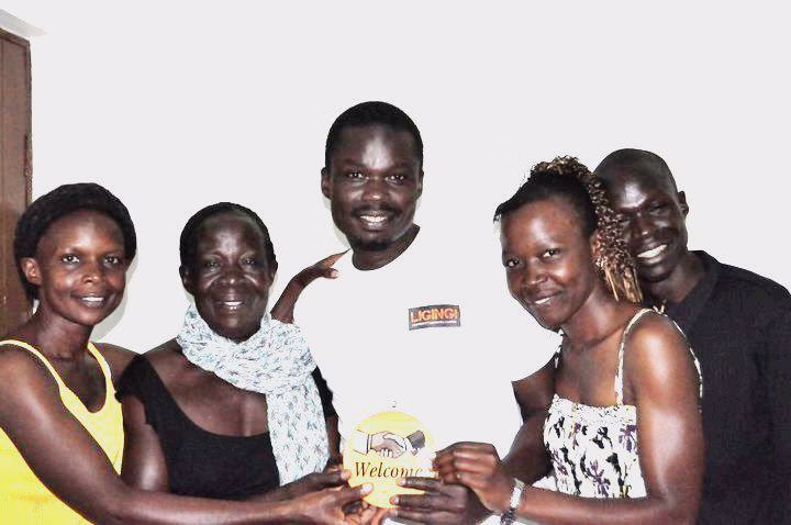 My my Joyce Oworobel in Ligingi with siblings, circa 2011